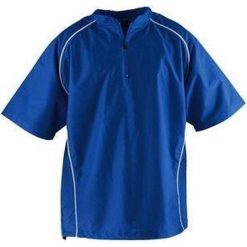 Bluza z krótkim rękawem Batting Cage Jack - Baseball Softball - Młodzieżowa. Niebieskia bluzy damskie RAWLINGS, l, bez wzorów, bez kaptura. Za 86.95 zł.