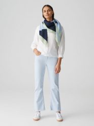 OPUS Spodnie "Eboni" w kolorze błękitnym rozmiar: 40/L28. Niebieskie spodnie materiałowe damskie Opus, bez wzorów, z materiału. Za 143.99 zł.