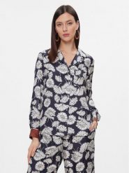 Weekend Max Mara Koszula Palla 2415111101 Granatowy Regular Fit. Niebieskie koszule damskie Weekend Max Mara, bez wzorów, z jedwabiu, bez kołnierzyka, bez ramiączek. Za 1,449.00 zł.