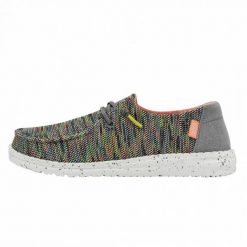 HEYDUDE Damskie Mokasyny Wendy Sox. Zielone mokasyny damskie Hey dude, z materiału, bez obcasa. Za 179.00 zł.