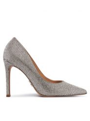 Steve Madden Szpilki Thrive-R SM11004880 Srebrny. Szare szpilki damskie Steve Madden, bez wzorów, z materiału, bez obcasa, na szpilce, bez zapięcia. Za 599.99 zł.