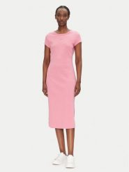 BOSS Sukienka codzienna 50536979 Różowy Regular Fit. Czerwone sukienki damskie Boss, bez wzorów, z bawełny, bez ramiączek. Za 379.99 zł.