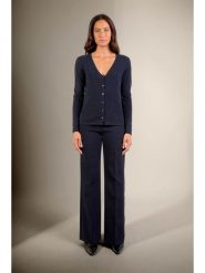 Perfect Cashmere Kaszmirowy kardigan "Chalais" w kolorze granatowym rozmiar: XL. Niebieskie kardigany damskie Perfect Cashmere, xl, bez wzorów, z kaszmiru. Za 369.99 zł.