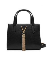 Valentino Torebka Divina VBS1R415G Czarny. Czarne kuferki damskie Valentino, bez wzorów, ze skóry, bez dodatków. Za 299.99 zł.
