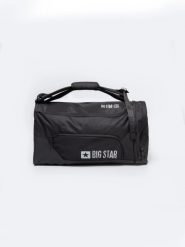 Torba unisex sportowa czarna RR574096 906. Czarne torby podróżne Big Star, bez wzorów. Za 189.99 zł.
