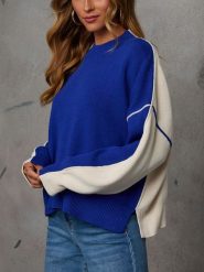 LA Angels Sweter w kolorze niebiesko-białym rozmiar: M. Białe swetry klasyczne damskie LA Angels, m, bez kołnierzyka. Za 175.67 zł.