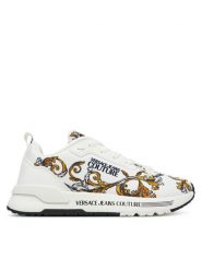 Versace Jeans Couture Sneakersy 78VA3SAA Biały. Białe obuwie sportowe damskie Versace Jeans Couture, z jeansu, bez zapięcia. Za 569.99 zł.