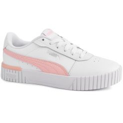 Damskie buty sportowe sneakersy białe PUMA CARINA. Białe obuwie sportowe casual damskie APURNA, trekkingowe. Za 145.00 zł.