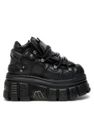 NEW ROCK Sneakersy M-106-S29 Czarny. Czarne obuwie sportowe damskie NEW ROCK, ze skóry, bez zapięcia. Za 1,299.00 zł.