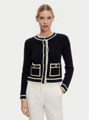 Luisa Spagnoli Kardigan Macori 58615 Czarny Slim Fit. Czarne kardigany damskie Luisa Spagnoli, xl, bez wzorów, z wełny. W wyprzedaży za 1,129.00 zł.