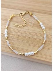 La Asena Pozłacana bransoletka rozmiar: onesize. Białe bransoletki damskie La Asena, pozłacane. Za 70.24 zł.