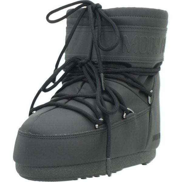 Buty MOON BOOT MB ICON LOW RUBBE Czarny. Czarne obuwie trekkingowe damskie Moon Boot, z syntetyku, bez zapięcia. Za 958.99 zł.