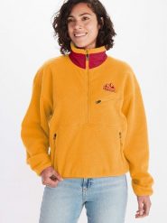 Marmot Bluza polarowa "94 E.C.O." w kolorze żółtym rozmiar: M. Żółte bluzy damskie Marmot, m, bez wzorów, z polaru, bez kaptura. Za 408.49 zł.
