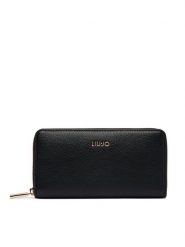 Liu Jo Portfel AF6170 E1019 Czarny. Czarne portfele damskie Liu Jo, bez wzorów, ze skóry. Za 249.99 zł.