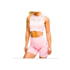 Biustonosz sportowy damski GymHero Venice Beach Top Short Bra. Czerwone biustonosze sportowe damskie Gym Hero, bez wzorów, z elastanu. Za 69.99 zł.