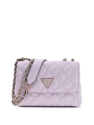 Guess Torebka 180461 Fioletowy. Fioletowe listonoszki damskie Guess, z aplikacjami, bez dodatków. Za 439.99 zł.