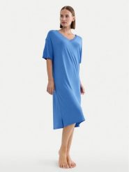 Triumph Koszula nocna Timeless Sensuality 10222628 Niebieski Relaxed Fit. Niebieskie koszule nocne i halki Triumph, bez wzorów, bez ramiączek. Za 209.99 zł.