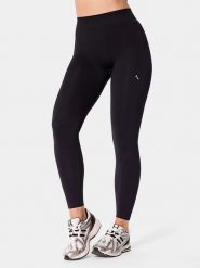 Carpatree Legginsy sportowe "Eris" w kolorze czarnym rozmiar: XL. Czarne legginsy damskie Carpatree, xl, bez wzorów, z podwyższonym stanem, outdoorowe. Za 123.82 zł.