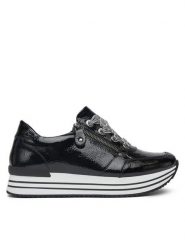 Remonte Sneakersy D1302-02 Granatowy. Niebieskie obuwie sportowe damskie Remonte, z lakierowanej skóry, bez zapięcia. Za 419.99 zł.