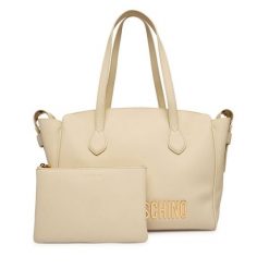 Torebka LOVE MOSCHINO. Białe shopper bag Love Moschino, bez wzorów, bez dodatków. Za 1,099.00 zł.