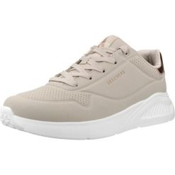 Buty SKECHERS UNO LITE SHIMMER ALONG Beżowy. Brązowe obuwie trekkingowe damskie Skechers, z tkaniny, bez zapięcia. Za 322.99 zł.
