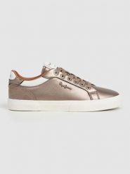 Pepe Jeans FOOTWEAR Sneakersy "Kenton Glam" w kolorze jasnobrązowym rozmiar: 39. Brązowe obuwie sportowe damskie Pepe Jeans FOOTWEAR, z jeansu, bez zapięcia. Za 202.03 zł.