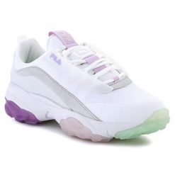 Buty do chodzenia damskie Fila Loligo CB. Białe obuwie sportowe damskie Fila, z gumy, bez zapięcia, trekkingowe. Za 513.00 zł.