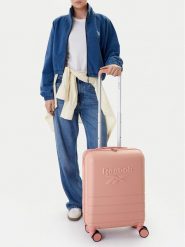 Reebok Walizka kabinowa CEO-RBK-WAL-011-S Różowy. Czerwone walizki Reebok, bez wzorów, z tworzywa sztucznego. Za 259.99 zł.