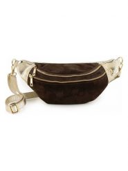 Anna Morellini Skórzana saszetka "Carola" w kolorze złoto-brązowym - 32 x 16 x 9 cm rozmiar: onesize. Brązowe nerki i saszetki damskie Anna Morellini, bez wzorów, z materiału. Za 217.99 zł.