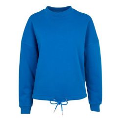 Damska Bluza Z Kapturem Z Okrągłym Dekoltem. Niebieskie bluzy damskie BUILD YOUR BRAND, s, bez wzorów, z kapturem. Za 131.99 zł.