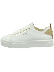 GANT Footwear Skórzane sneakersy "Avona" w kolorze białym rozmiar: 42. Białe obuwie sportowe damskie GANT Footwear, bez zapięcia. Za 224.52 zł.
