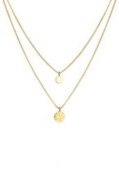Elli Damska zawieszka płytkowa warstwowy Basic młotkowany ze srebra próby 925 Sterling Silver Naszyjniki 1 ct Damski. Szare naszyjniki damskie Elli, srebrne. Za 249.89 zł.