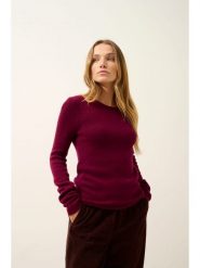 Just Cashmere Kaszmirowy sweter "Joyce" w kolorze bordowym rozmiar: XL. Czerwone swetry klasyczne damskie Just Cashmere, xl, z kaszmiru, bez kołnierzyka. Za 478.62 zł.
