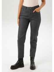 Aniston Dżinsy - Slim fit - w kolorze antracytowym rozmiar: 44. Czarne jeansy damskie Aniston. Za 78.66 zł.
