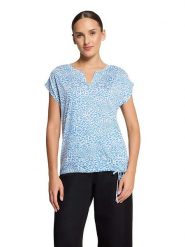 BETTY & CO Bluzka w kolorze błękitnym rozmiar: XL. Niebieskie bluzki damskie Betty & Co, xl, bez wzorów, bez kołnierzyka, bez ramiączek. Za 57.20 zł.