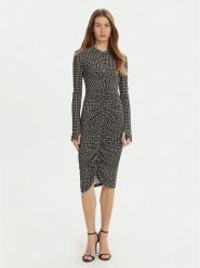 NORMA KAMALI Sukienka codzienna KK3243PLD25657 Szary Slim Fit. Szare sukienki damskie Norma Kamali, bez wzorów, z syntetyku, bez ramiączek. Za 899.99 zł.