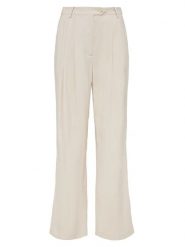 LeGer Spodnie "Edina" w kolorze kremowym rozmiar: 36. Brązowe spodnie materiałowe damskie LeGer, bez wzorów, z materiału. Za 152.98 zł.