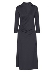 Ilse Jacobsen Sukienka w kolorze antracytowym rozmiar: XL. Czarne sukienki damskie Ilse Jacobsen, bez wzorów, z wiskozy, klasyczne, bez ramiączek. Za 230.53 zł.