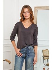 Joséfine Wełniany sweter "Abi" w kolorze antracytowym rozmiar: L. Czarne swetry klasyczne damskie Joséfine, l, z wełny, bez kołnierzyka. Za 209.33 zł.