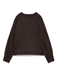 Vero Moda Sweter w kolorze brązowym rozmiar: XS. Brązowe swetry klasyczne damskie Vero Moda, s, z materiału, bez kołnierzyka. Za 78.99 zł.