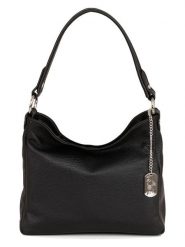 Anna Morellini Skórzana torebka "Paolina" w kolorze czarnym - 28 x 24 x 8 cm rozmiar: onesize. Czarne torebki klasyczne damskie Anna Morellini, z materiału, przez ramię, bez dodatków. Za 260.99 zł.