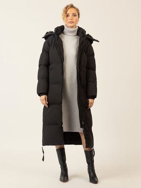 APART Płaszcz zimowy w kolorze czarnym rozmiar: 42. Czarne płaszcze damskie Apart, na zimę, bez wzorów, bez kaptura. Za 594.39 zł.