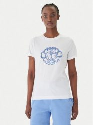 JOOP! T-Shirt Tulya 30102074 Biały Regular Fit. Białe t-shirty damskie Joop!, bez wzorów, z bawełny, bez kołnierzyka. Za 419.99 zł.