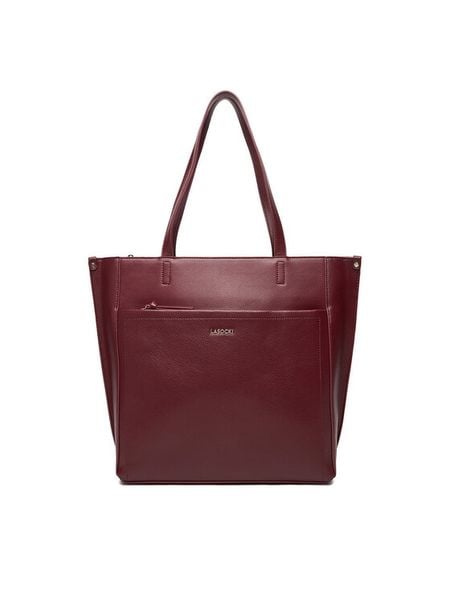 Lasocki Torebka C-LSK-L-001-08 Bordowy. Czerwone shopper bag Lasocki, z materiału, bez dodatków. Za 189.99 zł.