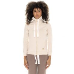 Bluza zimowa Leone 1947 Chic Tones Damen ze Stehkragen und Reißverschluss. Brązowe bluzy damskie LEONE 1947 APPAREL, na zimę, bez wzorów, bez kaptura. W wyprzedaży za 169.09 zł.