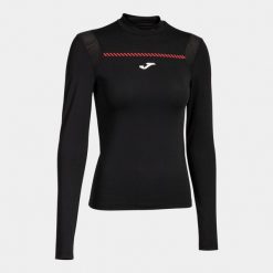 Koszulka tenisowa damska Joma Smash Long Sleeve T-Shirt. Czarne koszulki damskie Joma, l, bez wzorów, bez kołnierzyka, bez ramiączek. Za 150.00 zł.