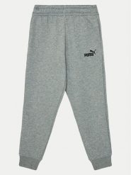 Puma Spodnie dresowe Ess No. 1 Logo 684914 Szary Regular Fit. Szare spodnie dresowe chłopięce Puma, z bawełny. Za 79.99 zł.