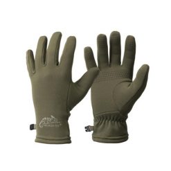 Rękawice turystyczne jesienno zimowe Trekker Outback. Zielone rękawiczki damskie HELIKON-TEX, bez wzorów. Za 95.99 zł.