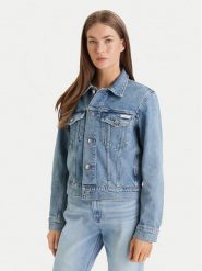 Calvin Klein Jeans Kurtka jeansowa Classic LV047E904G Niebieski Regular Fit. Niebieskie kurtki damskie Calvin Klein Jeans, l, bez wzorów, z bawełny, bez kaptura. Za 529.99 zł.