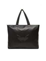 Adidas Torebka Polyurethane Shopper Outline Trefoil JC6000 Czarny. Czarne shopper bag Adidas, bez wzorów, ze skóry, bez dodatków. Za 219.99 zł.